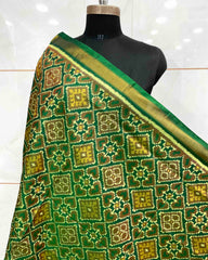 Green Panchanda Patola Dupatta