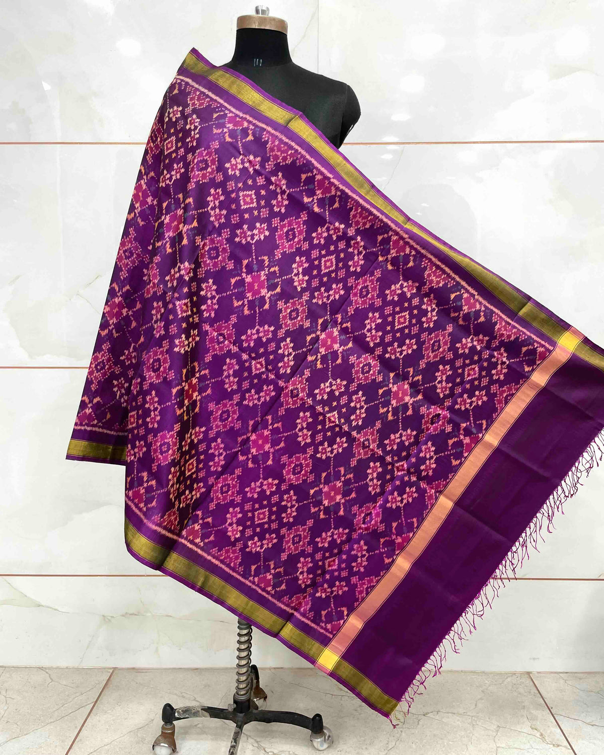 Purple Navratan Patola Dupatta