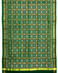 Green Buttonful Design Patola Dupatta