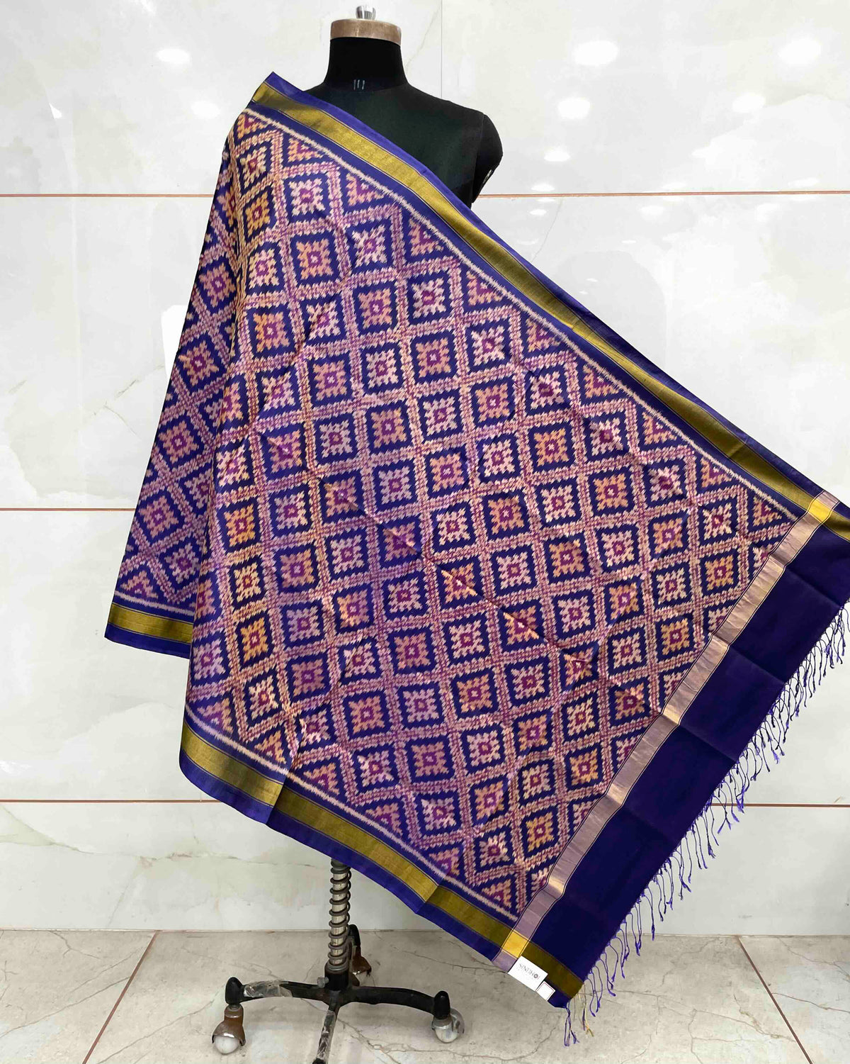 Blue Panchanda Patola Dupatta