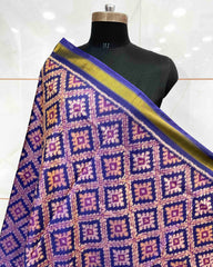 Blue Panchanda Patola Dupatta