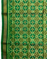 Green Buttonful Design Patola Dupatta