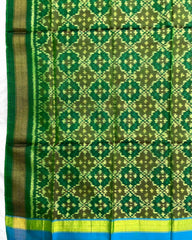 Green Buttonful Design Patola Dupatta