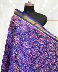 Blue Solsitara Design Patola Dupatta