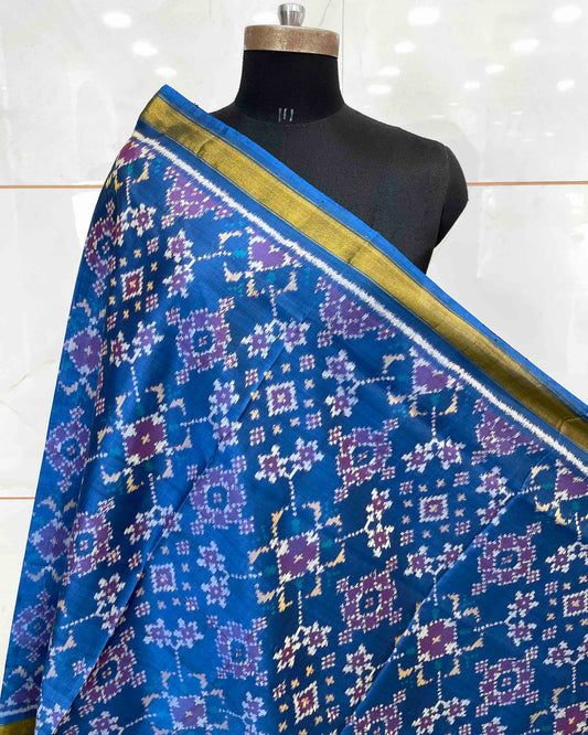 Sky Blue Navratan Patola Dupatta