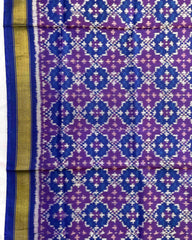 Blue Buttonful Design Patola Dupatta