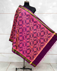 Purple Manekchowk Patola Dupatta