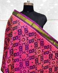 Purple Manekchowk Patola Dupatta