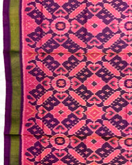 Purple Manekchowk Patola Dupatta