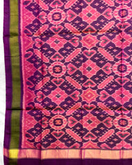 Purple Manekchowk Patola Dupatta