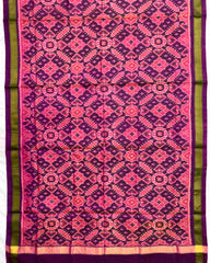 Purple Manekchowk Patola Dupatta