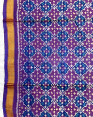 Purple Buttonful Design Patola Dupatta