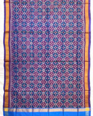 Purple Buttonful Design Patola Dupatta