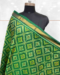 Green Panchanda Patola Dupatta