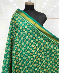 Rama Green Buttonful Design Patola Dupatta