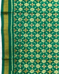 Rama Green Buttonful Design Patola Dupatta