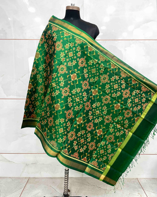 Green Navratan Patola Dupatta