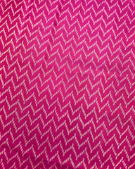 Purple & Pink Zig Zag Lining Patola Saree