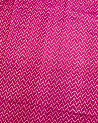 Purple & Pink Zig Zag Lining Patola Saree