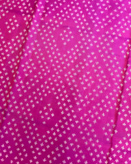 Purple & Pink Bandani Design Patola Saree