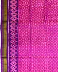 Purple & Pink Booty Design Patola Saree