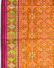 Pink & Golden Navratan Patola Saree