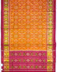 Pink & Golden Navratan Patola Saree