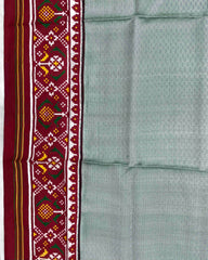 Red & Light Green Pattern Design Patola Dupatta