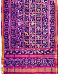 Pink & Purple Small Figure Narikunj Patola Saree