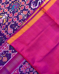 Pink & Purple Small Figure Narikunj Patola Saree