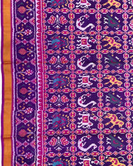 Pink & Purple Small Figure Narikunj Patola Saree