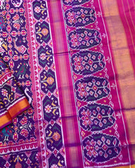 Pink & Purple Small Figure Narikunj Patola Saree