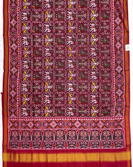 Crimson Red Narikunj Patola Saree