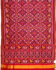 Red & Pink Manekchowk Patola Saree