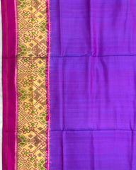 Pink & Purple Plain Patola Saree