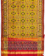 Red & Yellow Navratan Patola Saree