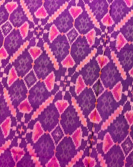 Pink & Purple Manekchowk Patola Saree