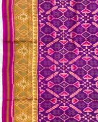 Pink & Purple Manekchowk Patola Saree