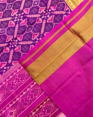 Pink & Purple Manekchowk Patola Saree