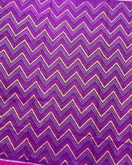 Pink & Purple Zig Zag Design Patola Saree