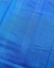 Purple & Sky Blue Plain Patola Saree