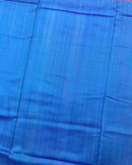 Purple & Sky Blue Plain Patola Saree