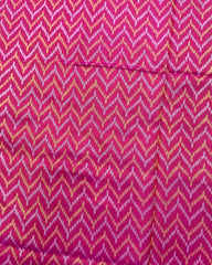 Pink Zig Zag Patola Saree