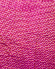 Pink Zig Zag Patola Saree