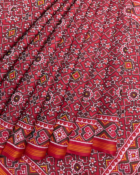 Red Navratan Patola Saree