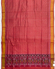 Red Booty Design Patola Saree