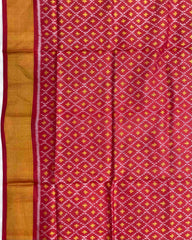 Red Booty Design Patola Saree