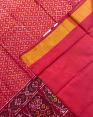 Red Booty Design Patola Saree