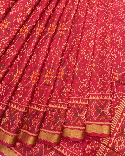 Red Navratan Patola Saree