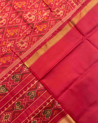 Red Narikunj Patola Saree